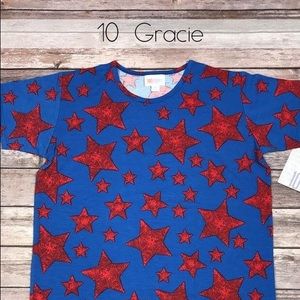 LuLaRoe Americana Gracie NWT (kids size 10)